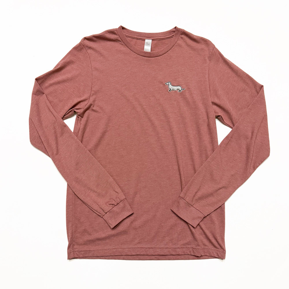 Signature Logo Long Sleeve Tee - Mauve Version (Multiple Coat Types)