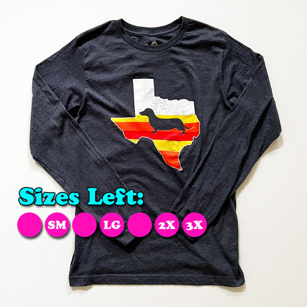 Space City Texas Doxie Long Sleeve Tee Shirt