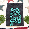 Alabama State Doxie Leopard Print Tee Shirt