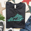 Kentucky State Doxie Leopard Print Tee Shirt