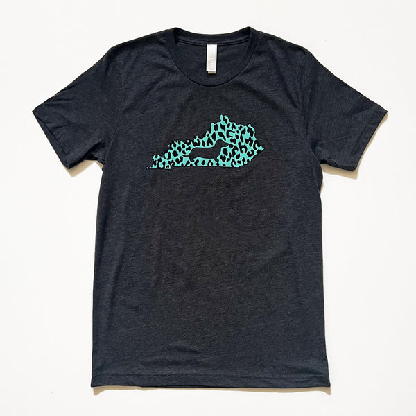 Kentucky State Doxie Leopard Print Tee Shirt