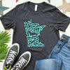Minnesota State Doxie Leopard Print Tee Shirt