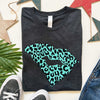 South Carolina State Doxie Leopard Print Tee Shirt