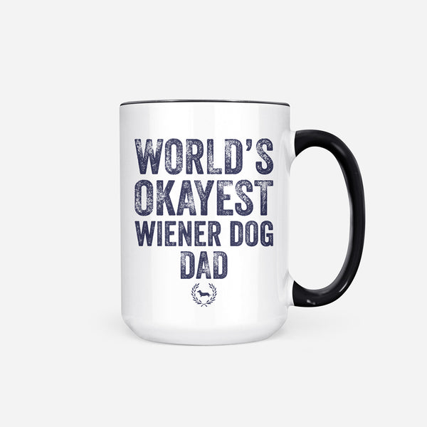 AD World's Okayest Doxie Dad Jumbo Mug