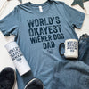 World's Okayest Doxie Dad Short Sleeve Tee Shirt
