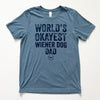 World's Okayest Doxie Dad Short Sleeve Tee Shirt