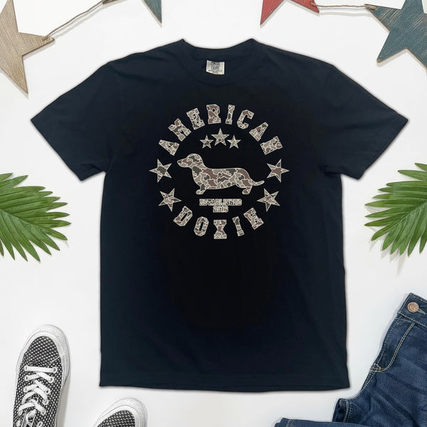 American Doxie Varsity Classic Duck Camo Tee Shirt
