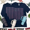 Signature Pink Logo Mural V-Neck Tee