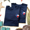 Texas State Doxie Crest Long Sleeve Tee Shirt