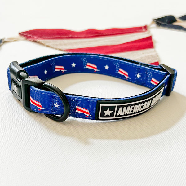 American Doxie Stars and Stripes Dog Collar