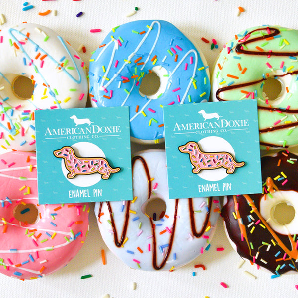 Donut Doxie Pin