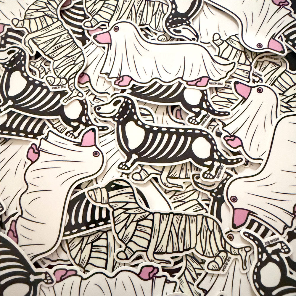 AD Halloweenie 2026 Doxie Boo Glow-in-the-Dark Shirts (Screen Print Reserve)