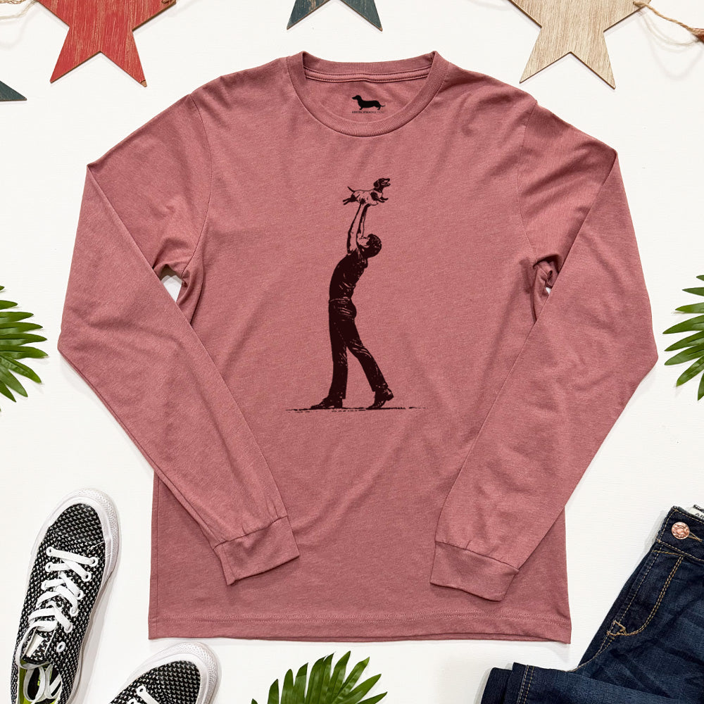 Doxie Dancing Retro Long Sleeve Tee Shirt