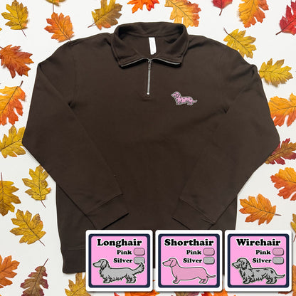 AD Signature Logo Quarter-Zip Pullover Sweatshirt (Multiple Coats & Logo Colors)