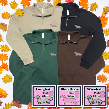 AD Signature Logo Quarter-Zip Pullover Sweatshirt (Multiple Coats & Logo Colors)