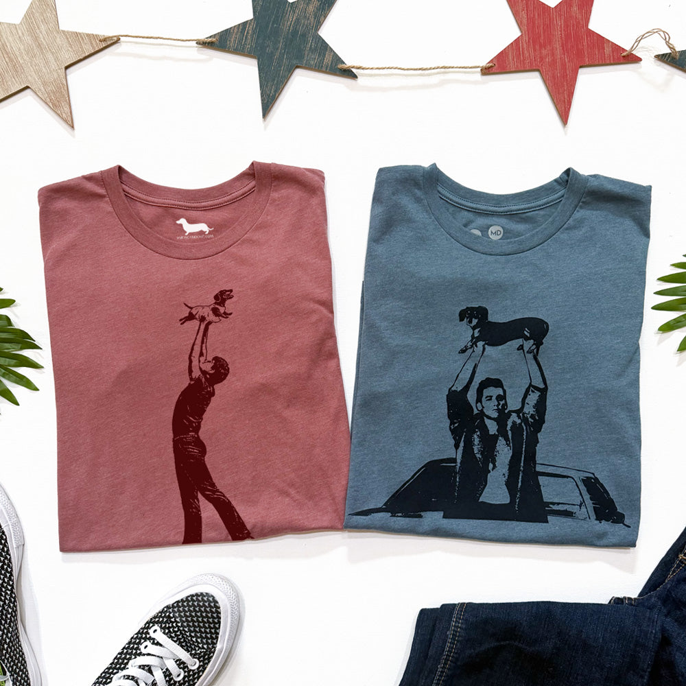 Doxie Dancing Retro Long Sleeve Tee Shirt