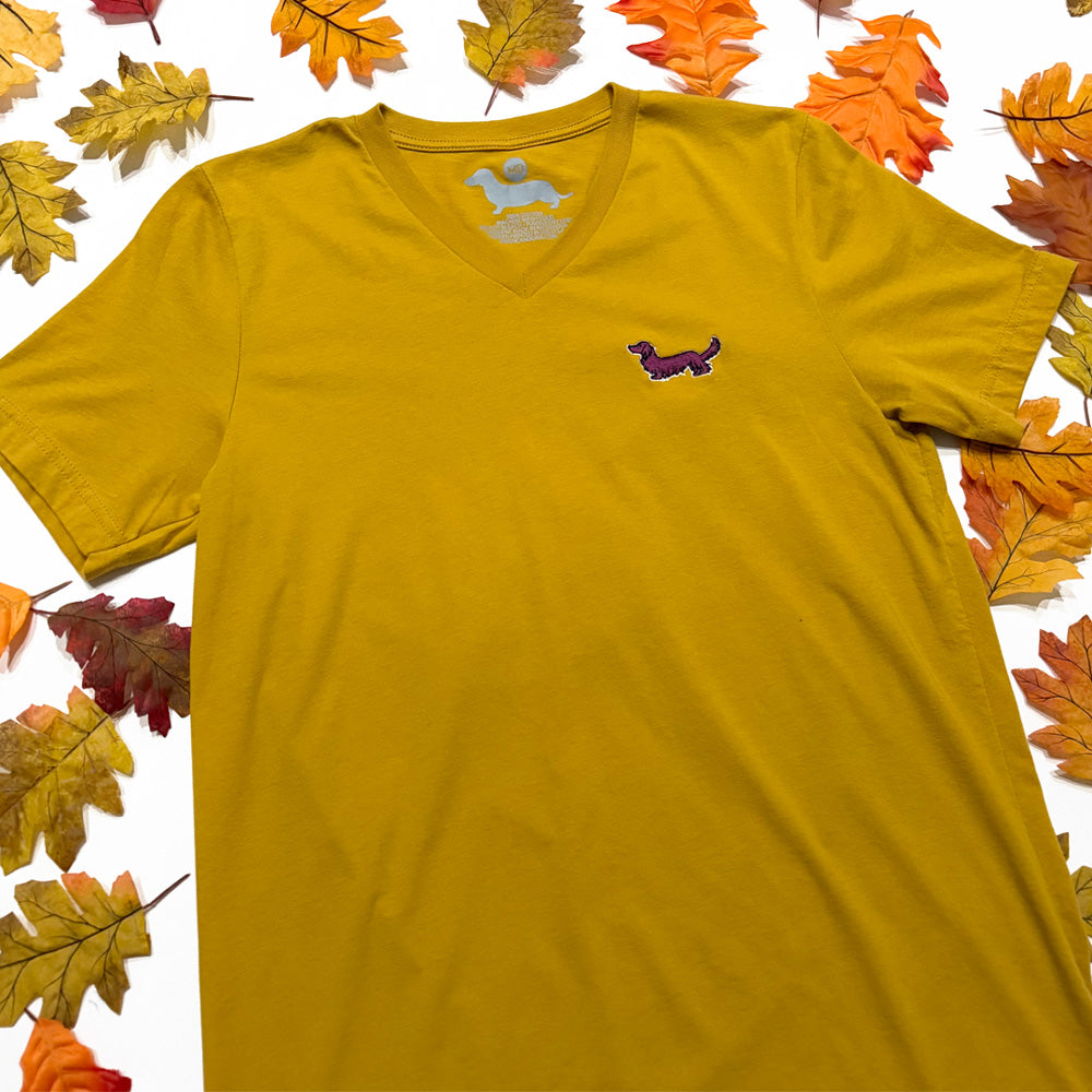 Signature Logo V-Neck Short Sleeve Tee Shirts - Fall Colors (Limited Time)