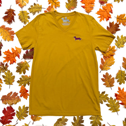 Signature Logo V-Neck Short Sleeve Tee Shirts - Fall Colors (Limited Time)
