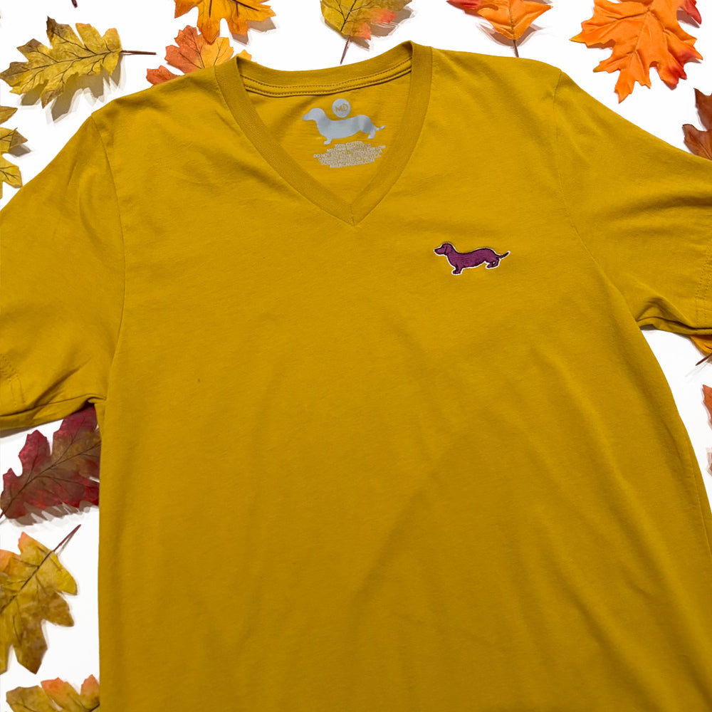 Signature Logo V-Neck Short Sleeve Tee Shirts - Fall Colors (Limited Time)