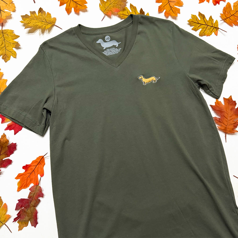 Signature Logo V-Neck Short Sleeve Tee Shirts - Fall Colors (Limited Time)
