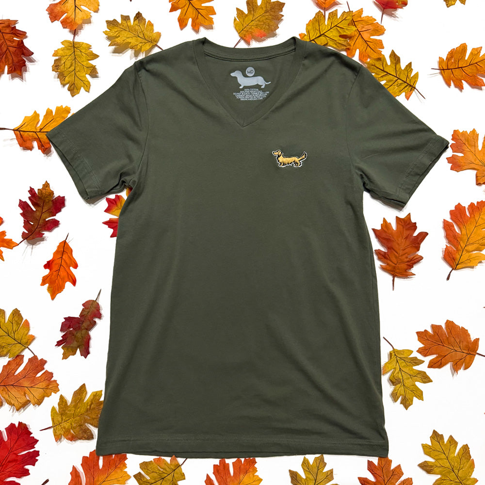 Signature Logo V-Neck Short Sleeve Tee Shirts - Fall Colors (Limited Time)