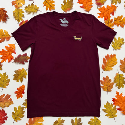 Signature Logo V-Neck Short Sleeve Tee Shirts - Fall Colors (Limited Time)