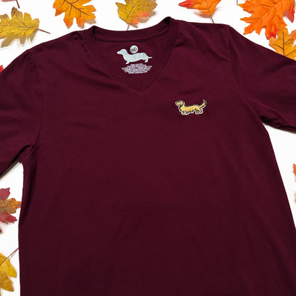 Signature Logo V-Neck Short Sleeve Tee Shirts - Fall Colors (Limited Time)