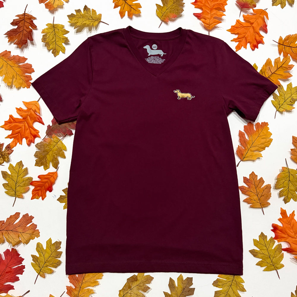 Signature Logo V-Neck Short Sleeve Tee Shirts - Fall Colors (Limited Time)
