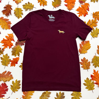 Signature Logo V-Neck Short Sleeve Tee Shirts - Fall Colors (Limited Time)