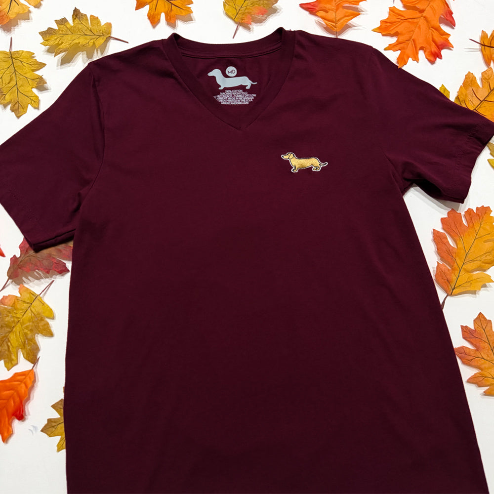 Signature Logo V-Neck Short Sleeve Tee Shirts - Fall Colors (Limited Time)