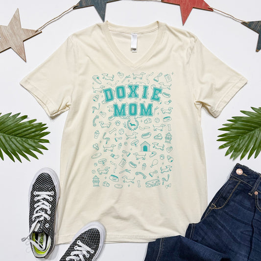Doxie Mom Essentials V-Neck Tee Shirt