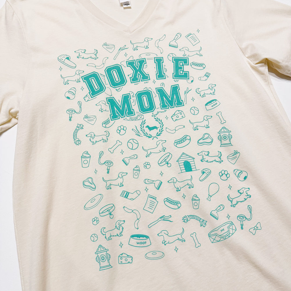 Doxie Mom Essentials V-Neck Tee Shirt