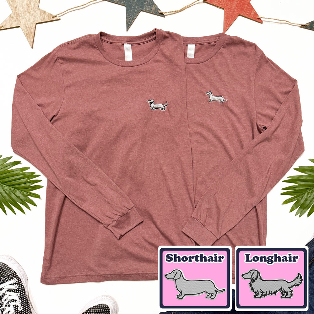 Signature Logo Long Sleeve Tee - Mauve Version (Multiple Coat Types)