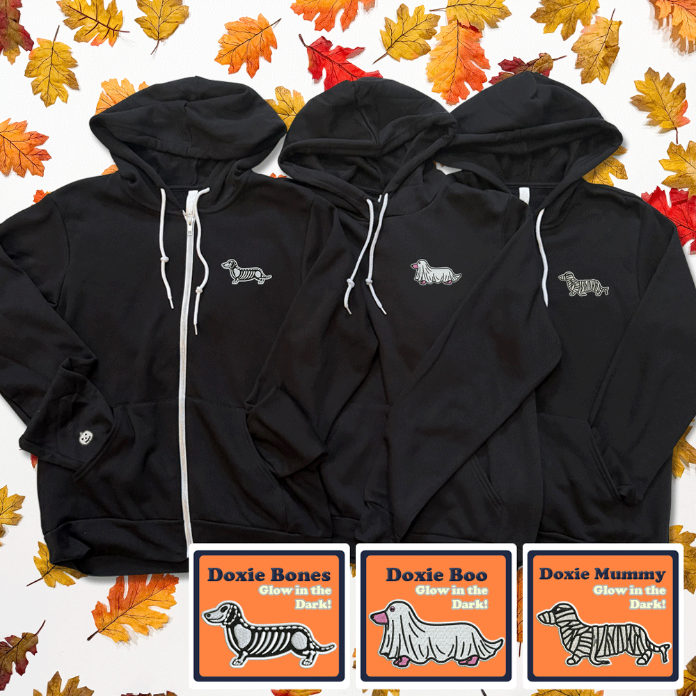 AD 2026 Halloweenie Glow In The Dark Logo Hoodies