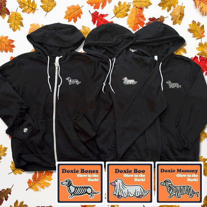 AD 2026 Halloweenie Glow In The Dark Logo Hoodies
