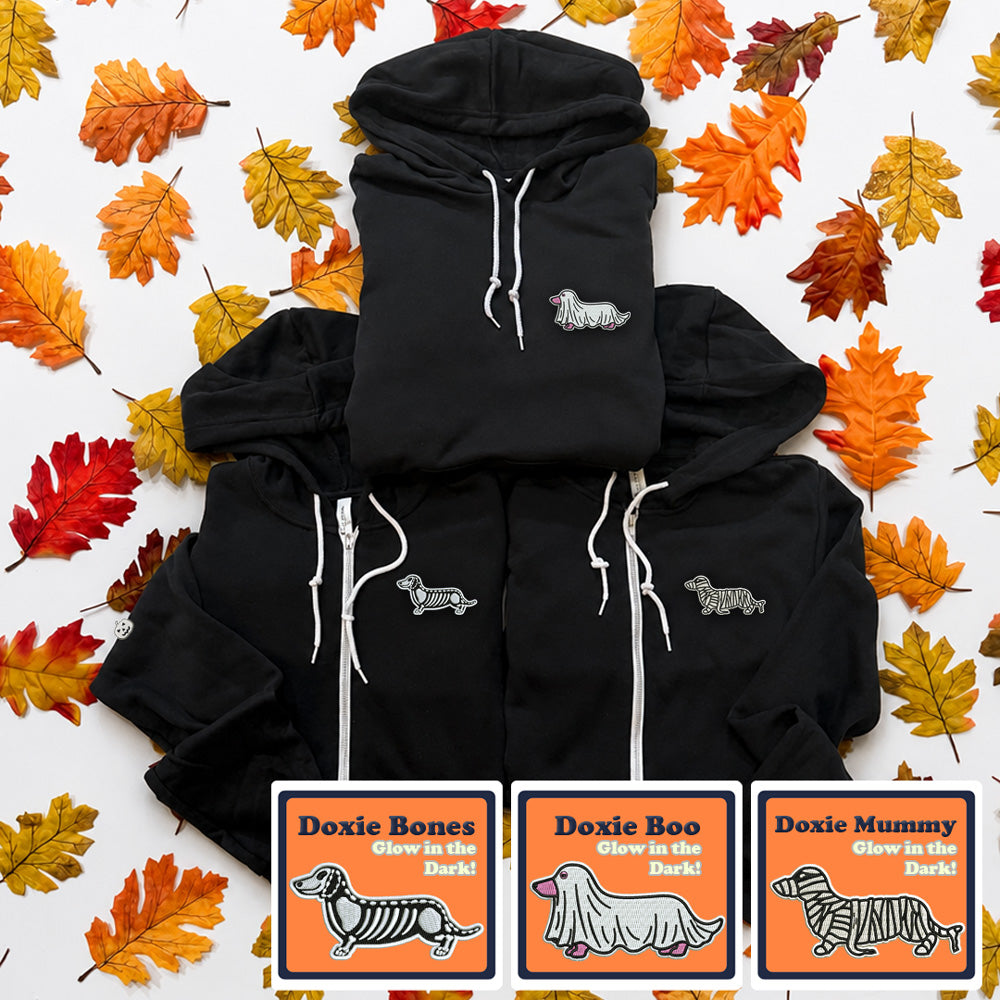 AD 2026 Halloweenie Glow In The Dark Logo Hoodies