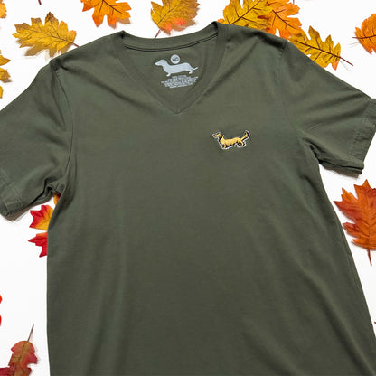 Signature Logo V-Neck Short Sleeve Tee Shirts - Fall Colors (Limited Time)
