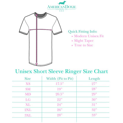 Wiener Dog Baseball '24 Ringer T-Shirt