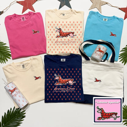American Doxie "Lobster Special" Logo Tee (Multiple Colors) 🦞