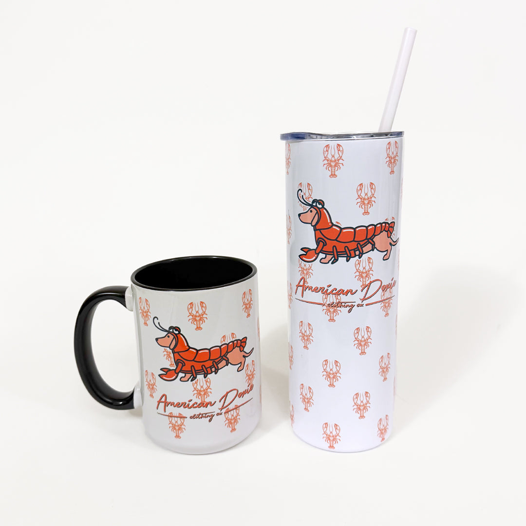 American Doxie "Lobster Special" 20oz Skinny Tumbler