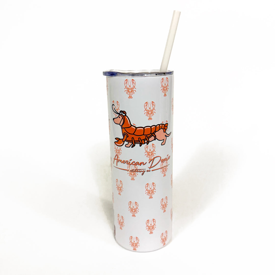 American Doxie "Lobster Special" 20oz Skinny Tumbler