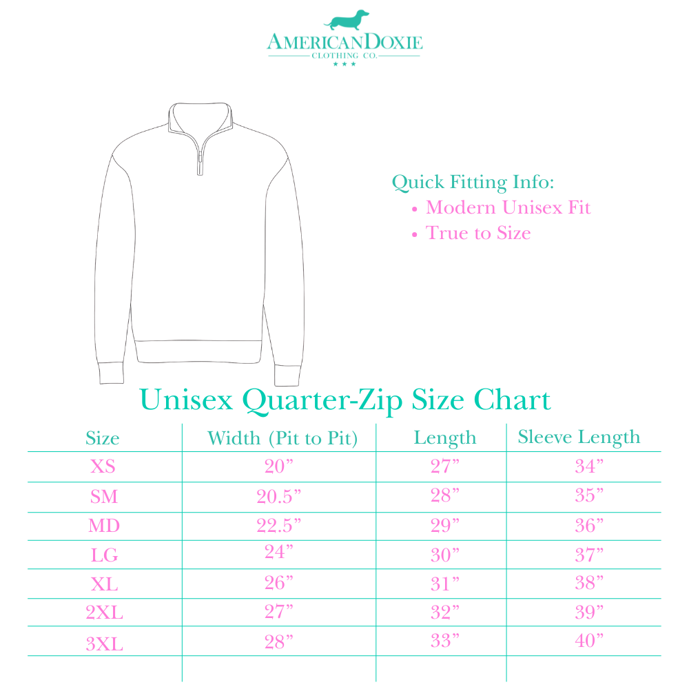 AD Signature Logo Quarter-Zip Pullover Sweatshirt (Multiple Coats & Logo Colors)
