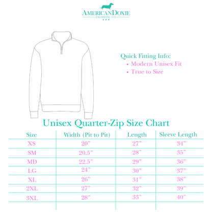 AD Signature Logo Quarter-Zip Pullover Sweatshirt (Multiple Coats & Logo Colors)