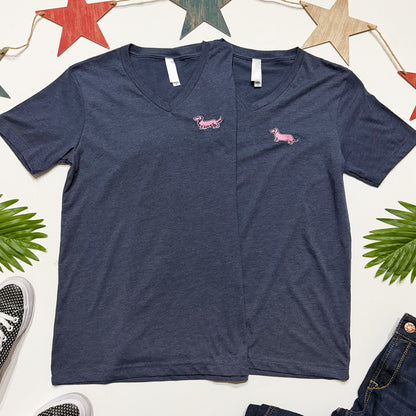 Signature Logo V-Neck Short Sleeve Tee (Longhair & Shorthair)