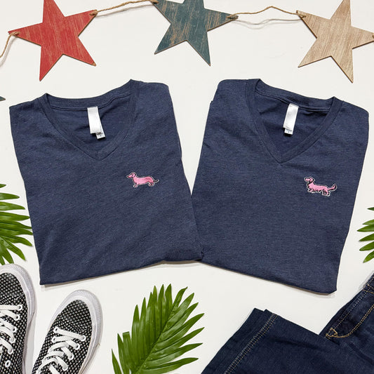 Signature Logo V-Neck Short Sleeve Tee (Longhair & Shorthair)