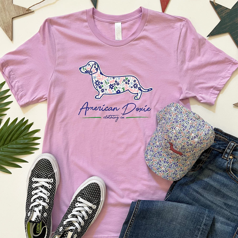 AD Signature Series Lilac Floral Tee Shirt