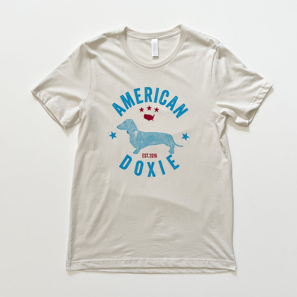 American Doxie Vintage Series: Short Haired Dachshund Tee Shirt