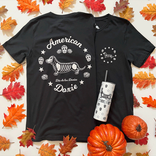 Dia De Los Doxies Short Sleeve Tee Shirt