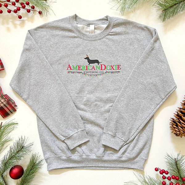 "NEW" AD Doxie Holiday Classic Crewneck Sweatshirt