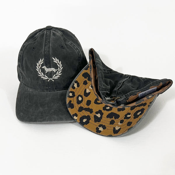 AD Doxie Varsity Ponytail Cap (Undercover Leopard Print)